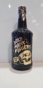 5 X BRAND NEW DEAD MANS FINGERS SPICED RUM ALC 37.5% - 70CL