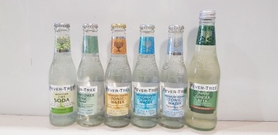 88 X BRAND NEW MIXED DRINKS LOT CONTAINING 48 FEVER - TREE MEXICAN LIME SODA 200ML - 24 SCHWEPPES SLIMLINE TONIC WATER 200ML - 11 FEVER TREE SPARKLING GINGER BEER 275ML - 2 FEVER TREE PREMIUM INDIAN TONIC WATER - 1 FEVERTREE ELDERFLOWER TONIC WATER - 1 FE