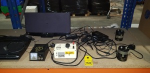 MISC LOT OF ELECTRICAL ITEMS IE. SONY PS3, PHILLIPS SPEAKER, BEAVER RESOURCES POWER SUPPLY, UNBRANDED VOLTMETER ETC.