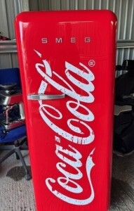 1 X TALL SMEG REFRIDGERATOR - BRANDED COCA COLA *** NOTE: ASSETS LOCATED IN CROYDON. WILL NEED COLLECTING IN PERSON BY 20TH SEPTEMBER 2024 TO AVOID STORAGE CHARGES ***