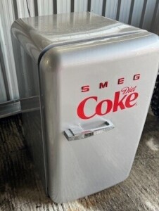 1 X SMALL SMEG REFRIDGERATOR - BRANDED DIET COKE *** NOTE: ASSETS LOCATED IN CROYDON. WILL NEED COLLECTING IN PERSON BY 20TH SEPTEMBER 2024 TO AVOID STORAGE CHARGES ***