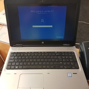 HP PROBOOK 650 G2 WITH I5-6200U 2.3 GHZ / 4GB / 500GB HDD PRO WINDOWS - FACTORY RESET - WITH CHARGER