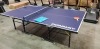 1 X DONNAY INDOOR / OUTDOOR FOLDING TABLE TENNIS TABLE (L 274 CM X W 153 CM X H 76 CM ) ( PLEASE NOTE THIS IS CUSTOMER RETURNS - UNKNOWN CONDITION )