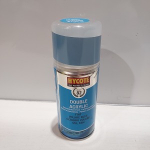 240 X BRAND NEW HYCOTE DOUBLE ACRYLIC CONCENTRATED PAINT - FIAT VOLARE BLUE AZZURRO VOLARE 952 - 150 ML CANS