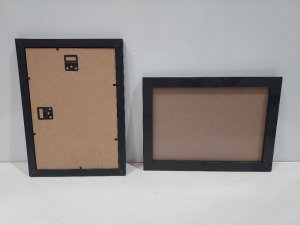 40 X BRAND NEW TURNSTILE WOODEN PHOTO FRAMES WITH CLEAR PLASTIC FRONT - (SIZE 30 X 20.8 CM )- IN 4 BOXES