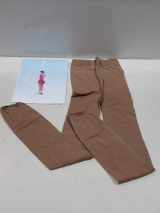 70 X BRAND NEW KIDS TAPPERS AND POINTERS SKATEWEAR SKATING TIGHTS IN DARK SUNTAN IN MIXED SIZES TO INCLUDE XXS 8/10YRS , XXXS 4/6YRS , XS 12/14YRS , SMALL TO MEDIUM AND LARGE AND EXTRA LARGE IN ONE TRAY