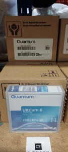 16 X BRAND NEW QUNATUM ULTRIUM 6 DATA CARTRIDGES 2550 / 6250 GB - IN 3 BOXES