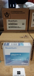 16 X BRAND NEW QUNATUM ULTRIUM 6 DATA CARTRIDGES 2550 / 6250 GB - IN 3 BOXES