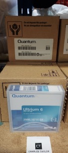 16 X BRAND NEW QUNATUM ULTRIUM 6 DATA CARTRIDGES 2550 / 6250 GB - IN 3 BOXES