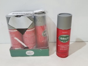 48 X BRAND NEW BRUT DEODORANT ATTRACTION TOTAL 200ML PACK OF 6