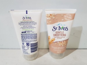 36 X BRAND NEW ST.IVES GENTLE SMOOTHING OATMEAL SCRUB & MASK 150ML