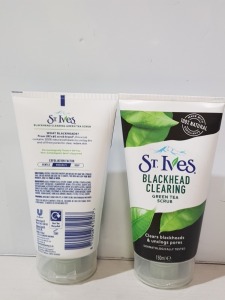 20 X BRAND NEW ST.IVES BLACKHEAD CLEARING GREEN TEA SCRUB 150ML