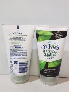 20 X BRAND NEW ST.IVES BLACKHEAD CLEARING GREEN TEA SCRUB 150ML