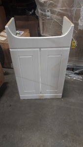 7 X 550 AND 650 VANITY UNITS IN GLOSS WHITE ON 1 PALLET