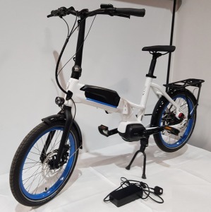 BERGAMONT FOLDABLE COMMUTER BIKE PAUL-E EQ EXPERT SIZE: ONE SIZE MODEL: 280975 RRP £3049 (NEW PRICE) KEY FEATURES - 20 INCH, LITE AL-6061 TUBING, FOLDABLE, SEMI-INTEGRATED BATTERY BGM RIGID FORK, ALLOY SHIMANO NEXUS 5E, FREEHUB, BELT DRIVE SHIMANO STEPS E