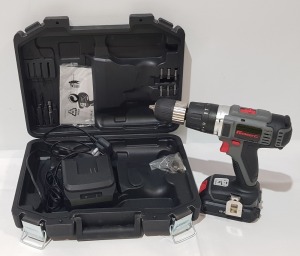 10 X BRAND NEW POWERG BRANDED 18V LI-ION CORDLESS HAMMER DRILL IN CARRY CASE (MODEL NUMBER HL-DR27LI-2180)