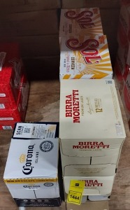 84 X BRAND NEW MIXED BEER LOT CONTAINING , 12 BOTTLES OF CORONA , 24 BOTTLES OF BIRRA MORETTI AND 48 BOTTLES OF SOL CERVEZA , ALL 30CL