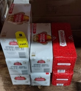 70 X BRAND NEW MIXED BEER LOT CONTAINING , 50 X STELLA ARTOIS 440ML CANS AND 20 X CRUZCAMPO 440ML CANS