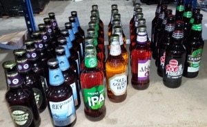 51 X BRAND NEW MIXED ALCOHOL LOT CONTAINING , BISHOPS FINGER ALE 50CL , WHITSTABLE BAY PALE ALE 50CL , GREENE KING IPA 50CL , OLD GOLDEN HEN ALE 50CL , ABBOT PREMIUM ALE 50CL , PEDIGREE AMBER ALE 50CL , CRABBERS ORIGINAL GINGER BEER 50CL