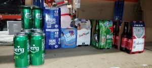 52 X BRAND NEW MIXED LAGER LOT CONTAINING , CARLSBERG CANS 440ML , BUD LIGHT CANS 440ML , VIA ROMA CANS 440ML , SAN MIGUEL BOTTLES 330ML , HEINEKEN BOTTLES 330ML , BUDWEISER BOTTLES 330ML