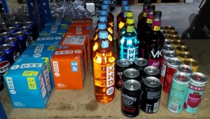 74 X BRAND NEW MIXED ALCOHOL LOT CONTAINING , WKD BLUE CANS 250ML , WKD IRON BREW CANS 250ML , WKD IRON BREW BOTTLES 70CL , WKD BLUE BOTTLES 70CL , VK BLACK CHERRY 70CL , JACK DANIELS AND COKE CANS 330ML , SMIRNOFF RASPBERRY AND COLA CANS 250ML , CIROC SU