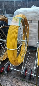 1 X 14 MM FIBREGLASS YELLOW DUCT ROD ON REEL ROD LENGTH : APPROX 200 M ROD SIZE : 14 MM (LCR14/200)