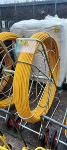 1 X 14 MM FIBREGLASS YELLOW DUCT ROD ON REEL ROD LENGTH : APPROX 200 M ROD SIZE : 14 MM (LCR14/200)