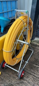 1 X 11 MM FIBREGLASS YELLOW DUCT ROD ON REEL ROD LENGTH : APPROX 200 M ROD SIZE : 11 MM (LCR11/200)