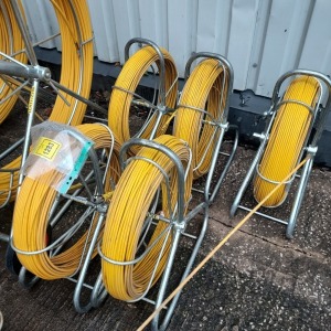 5 X 6 MM FIBREGLASS YELLOW DUCT ROD ON REELS ROD LENGTH : APPROX 100 M ROD SIZE : 6 MM (LCR6/100)