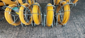 5 X 6 MM FIBREGLASS YELLOW DUCT ROD ON REELS ROD LENGTH : APPROX 100 M ROD SIZE : 6 MM (LCR6/100)