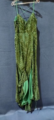 1 X BRAND NEW ROMANTICA BRIDAL WEAR IN DARK GREEN , STYLE - PR24052 , SIZE - UK14 , RRP - £317