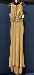 1 X BRAND NEW WOMANS DRESS , STYLE - ESTELLE , SIZE - 8 , COLOR - MOCHA , RRP - £305