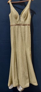 1 X BRAND NEW PROM ROMANTICA DRESS , STYLE NUMBER - A152 , SIZE - 12 , COLOR CHAMPAGNE , RRP - £289