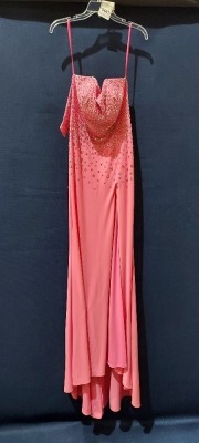 1 X BRAND NEW MORI LEE DRESS , STYLE NUMBER - 48042 , SIZE - UK8 , COLOR - PINK