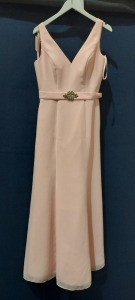 1 X BRAND NEW LINZI JAY BRIDESMAID DRESS , STYLE NUMBER - NF103 , SIZE - UK12 , COLOR - PINK