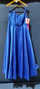 1 X BRAND NEW MORI LEE BY MADELINE GARDNER DRESS , COLOR - NAVY BLUE , RRP - £445.50