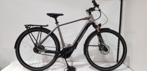 BERGAMONT E-HORIZON ELITE BELT GENTS MODEL: 280991 SIZE: 56CM ORIG RRP: £3699 28 INCH ALUMINUM FRAME BOSCH PERFORMANCE LINE CX MOTOR GEN.4 (75 NM) 625 WH POWERTUBE BATTERY + PURION DISPLAY SUNTOUR NCX D STEEL SUSPENSION FORK 63 MM TRAVEL TREKKING EQUIPMEN