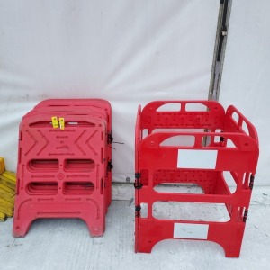 16 X PLASTIC SECURITY UTILITY BARRIERS