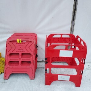 16 X PLASTIC SECURITY UTILITY BARRIERS