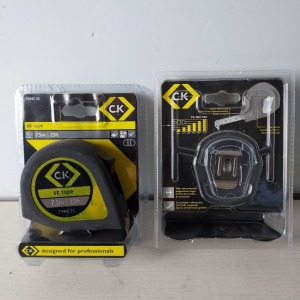 16 X BRAND NEW C.K 7.5 M / 25 FT MEASURING TAPE ( CODE : T3442 25 ) - IN 1 BOX