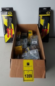 14 X BRAND NEW C.K HAND RIVETING PLIERS ( T3820 ) AND 1 X BOX OF LARGE AMOUNT OF VARIOUS RIVETS - IN 2 BOXES