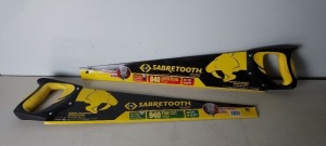 17 X BRAND NEW C.K SABRETOOTH TRADE 940 / 840 HANDSAWS - 22 INCH - IN 1 BOX