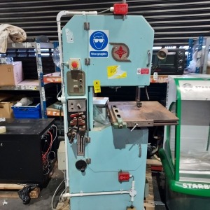 MIDSAW VERTICAL BANDSAW - THROAT 16 INCH - WATER FEED - ND SAFETY STOPS ( MACHINE NO ; E 7207 )