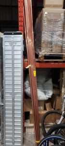 12 X FULL LENGTH COPPER PIPING ( 10 FT LENGTH X 1 INCH WIDE )