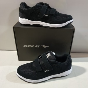 13 X BRAND NEW GOLA BELMONT SUEDE TWIN BAR AND VELCRO TRAINERS IN SIZE 12