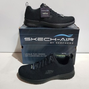 13 X BRAND NEW SKETCHERS SKETCH-AIR DYNAMIGHT RUSTKIN MEMORY FOAM TRAINERS IN BLACK SIZE 11