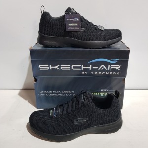 13 X BRAND NEW SKETCHERS SKETCH-AIR DYNAMIGHT RUSTKIN MEMORY FOAM TRAINERS IN BLACK SIZE 11