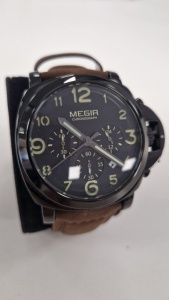 MEGIA CHRONOGRAPH WATCH NO BOX OR PAPERS