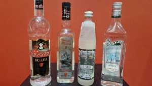 4 X VARIOUS BOTTLE OF IMPORTED VODKA TO INCLUDE, PHARMAH, NCTOK, KV3HEVKHH MOCT, PYCCKNN PA3MEP, SEE PHOTOS FOR FULL DETAILS