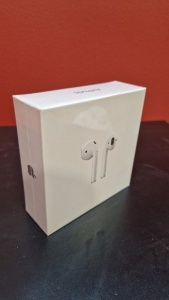 1 PAIR OF BRAND NEW, IN SEALED BOX, APPLE AIR PODS